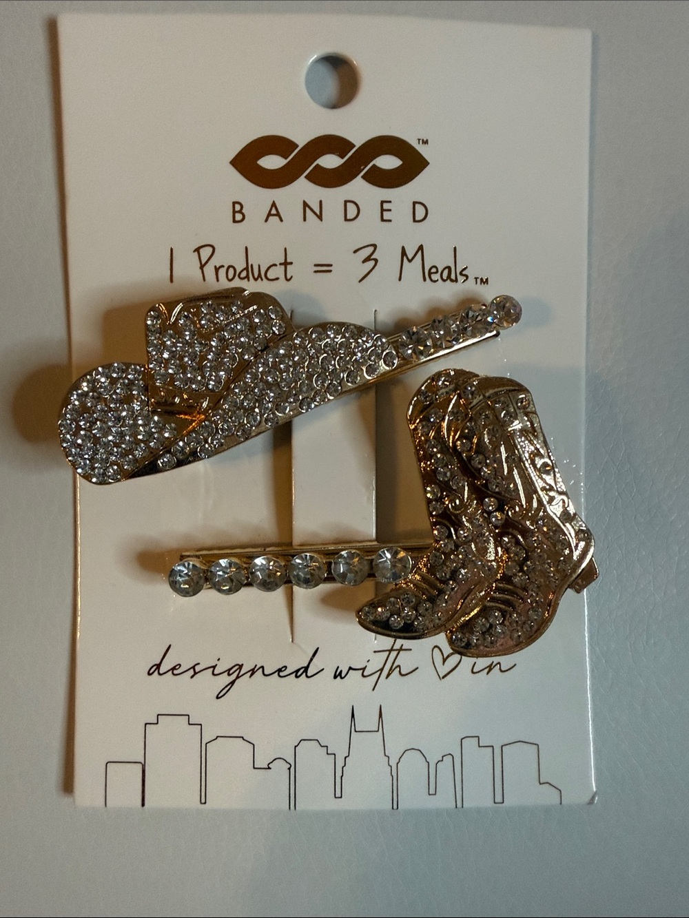 Cowboy Hat & Boot Hair Clips